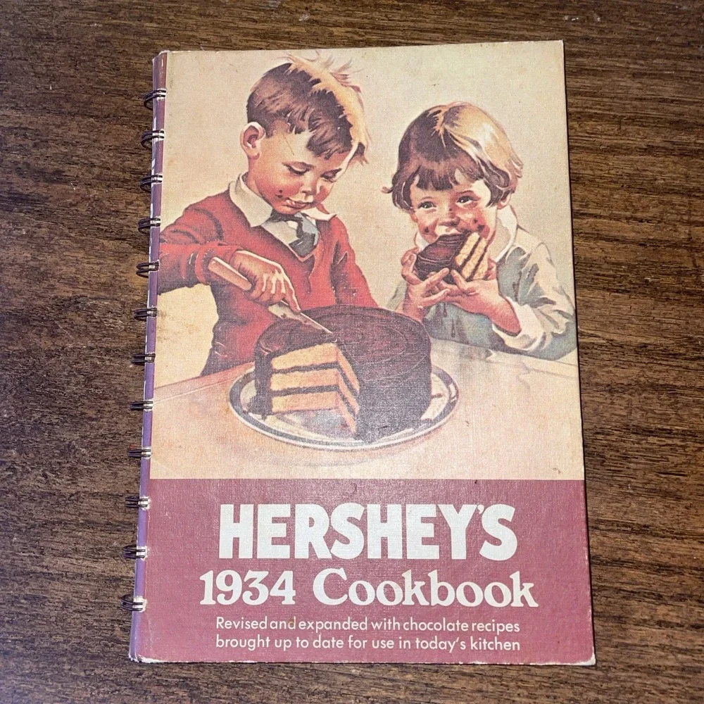 Hershey's 1934 Cookbook Revised 1971 Edition Spiral Bound 10th print Hardcover